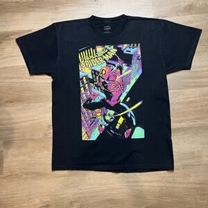 Y2K Vintage Marvel The Amazing Spider-Man T-Shirt Large Mad Engine Neon Cyber